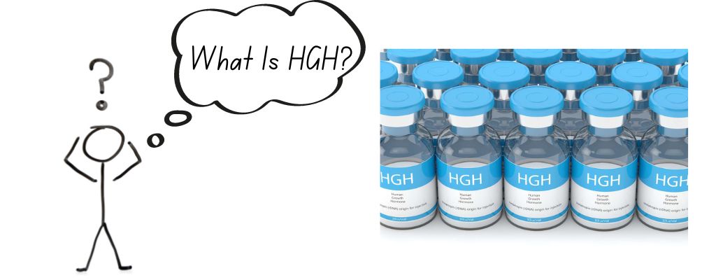 a stick figure asking what HGH is